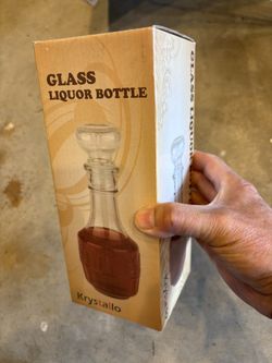 Brand new krystallo glass liquor bottle
