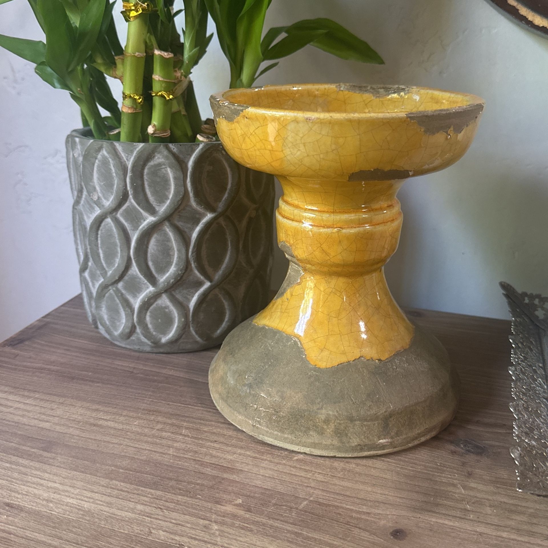 Pottery Barn Tuscan Candle Holder