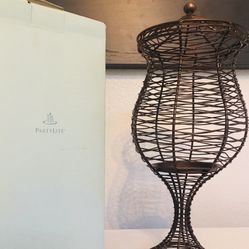 Partylite  Apothecary Bronze Pillar Candle Holder 