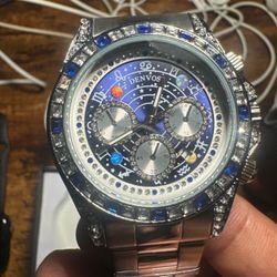 Brand new Moissanite Blue Diamond watch