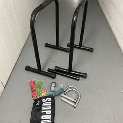 Dip Station Strength Bands And Handles