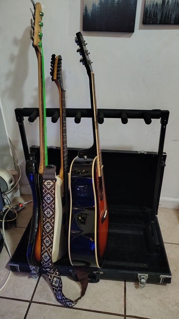 Guitar Holder Case For 5 Guitars