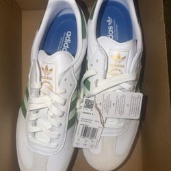 Adidas Samba ADV M10.5 White Green Gum