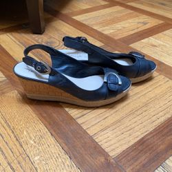 New Nordstrom Franco Sarto Leather Wedges
