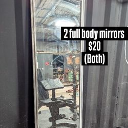 2 Full Body Mirrors 