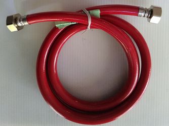 Red high pressure washer hose for clothes washing machine