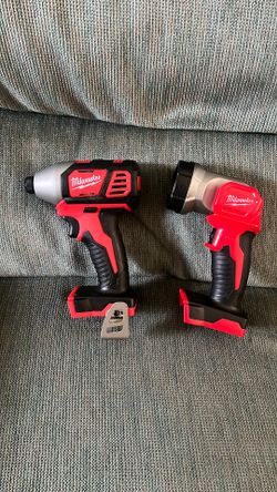 Milwaukee 1/4” Impact Driver And Led Flashlight Brand New.! Tool Only