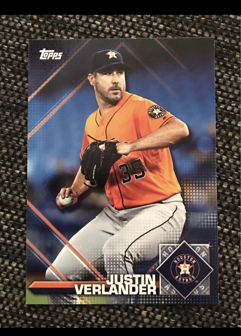 Houston Astros Justin Verlander 2020 Topps Card