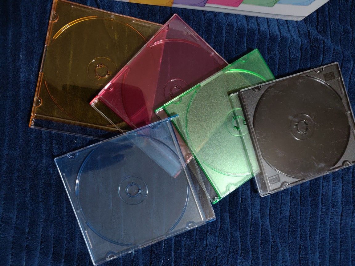 CD/DVD SLIM COLOR CASES