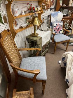 Pair of Cane Back Chairs