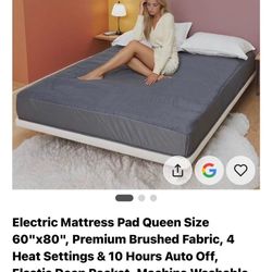 Heated mattress pad- Queen size