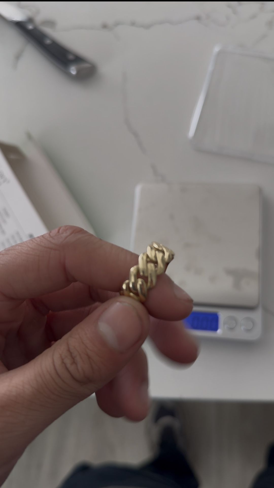 6.78g 10k Cuban Link Ring