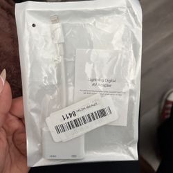 Apple Lightning to Digital AV Adapter HDMI cable 