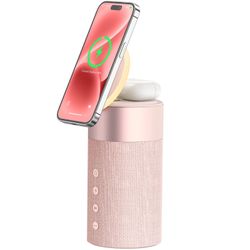 Bluetooth speaker with wireless charger