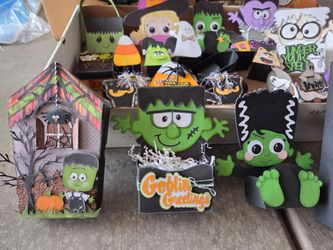 Halloween & Fall Goodie Treat Gift Boxes, Cards, Decorations, Handmade Paper Craft Items