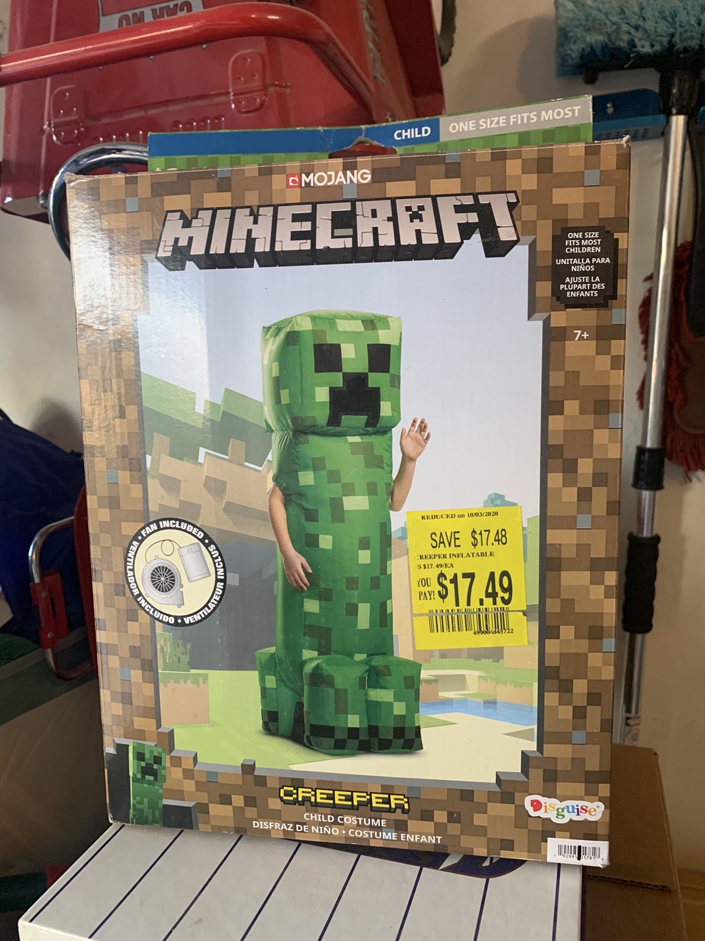 Inflatable Minecraft Costume