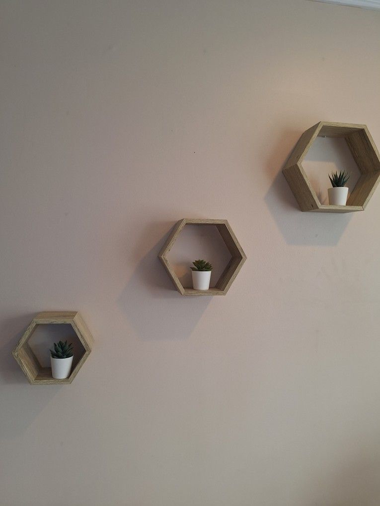 Octagon Wall Shelves