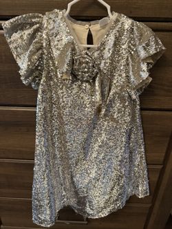 Silver Zara Sequin Dress