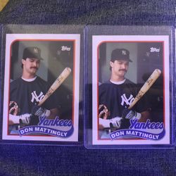 1989 Topps Don Mattingly Baseball Card 