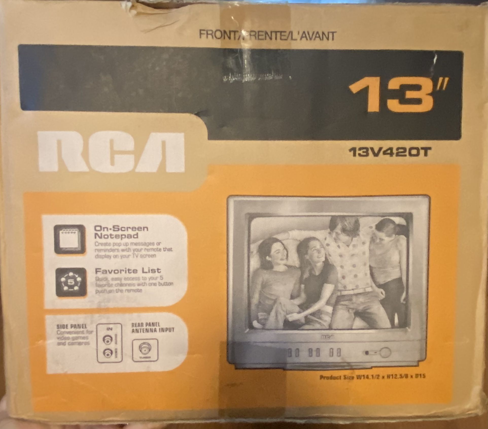 BRAND NEW RCA 13 Inch (13V420T) CRT TV w/ Remote control. Perfect For Retro Gaming $230 OBO   