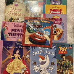 NINE various children’s Disney books incl Bambi, Pinocchio & Lady & the Tramp