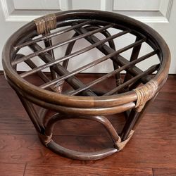 Modern Boho Chic Bentwood Ottoman Footstool (cushion not included) just $25