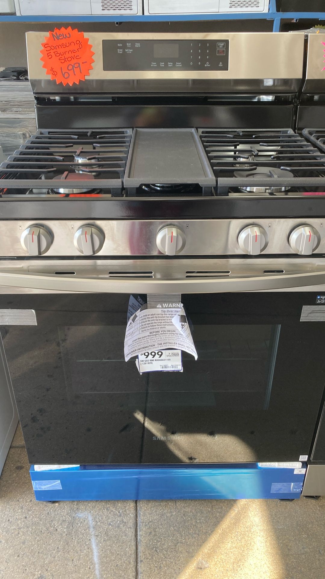 New Samsung 5 Burner Stove