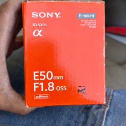Sony E50mm 1.8OSS Lens