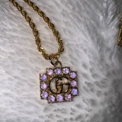 Beautiful Authentic Gucci Zipper Pull Charm with New Chain 