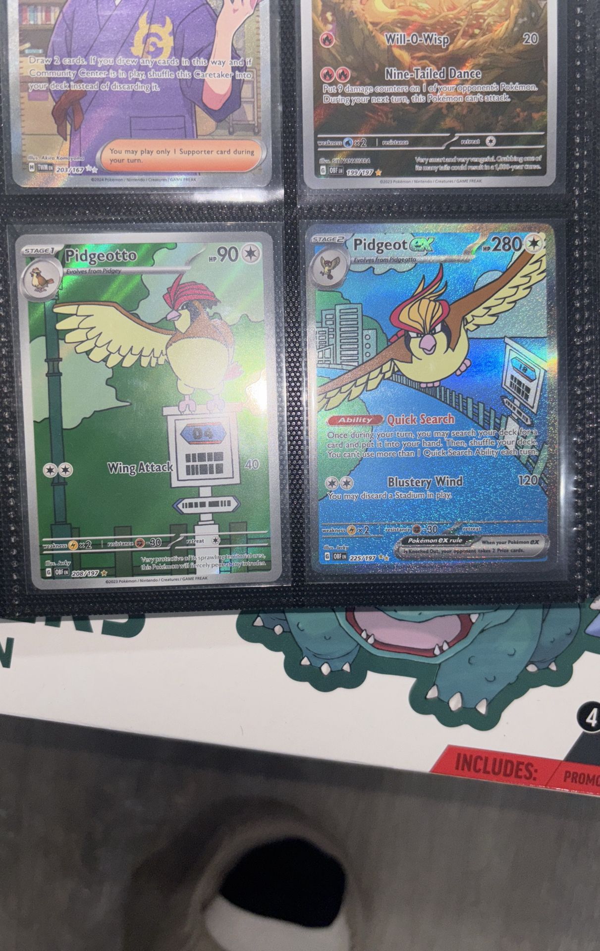 Full Art Pidgeotto & Pidgeot EX