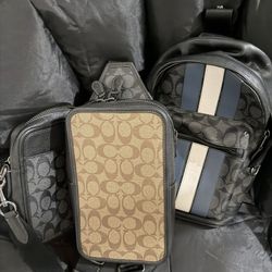 Coach Side Bags, Belt, And Wallet