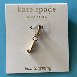 Kate Spade Gold “J” Charm 