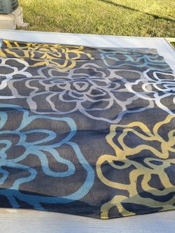Beautiful Grey Yellow Alpine Rug