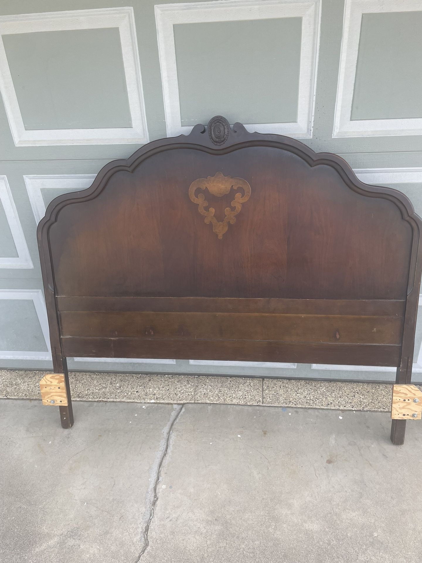 Vintage Head Board With Inlay
