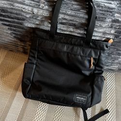 Eddie Bauer Black Nylon Tote/Backpack