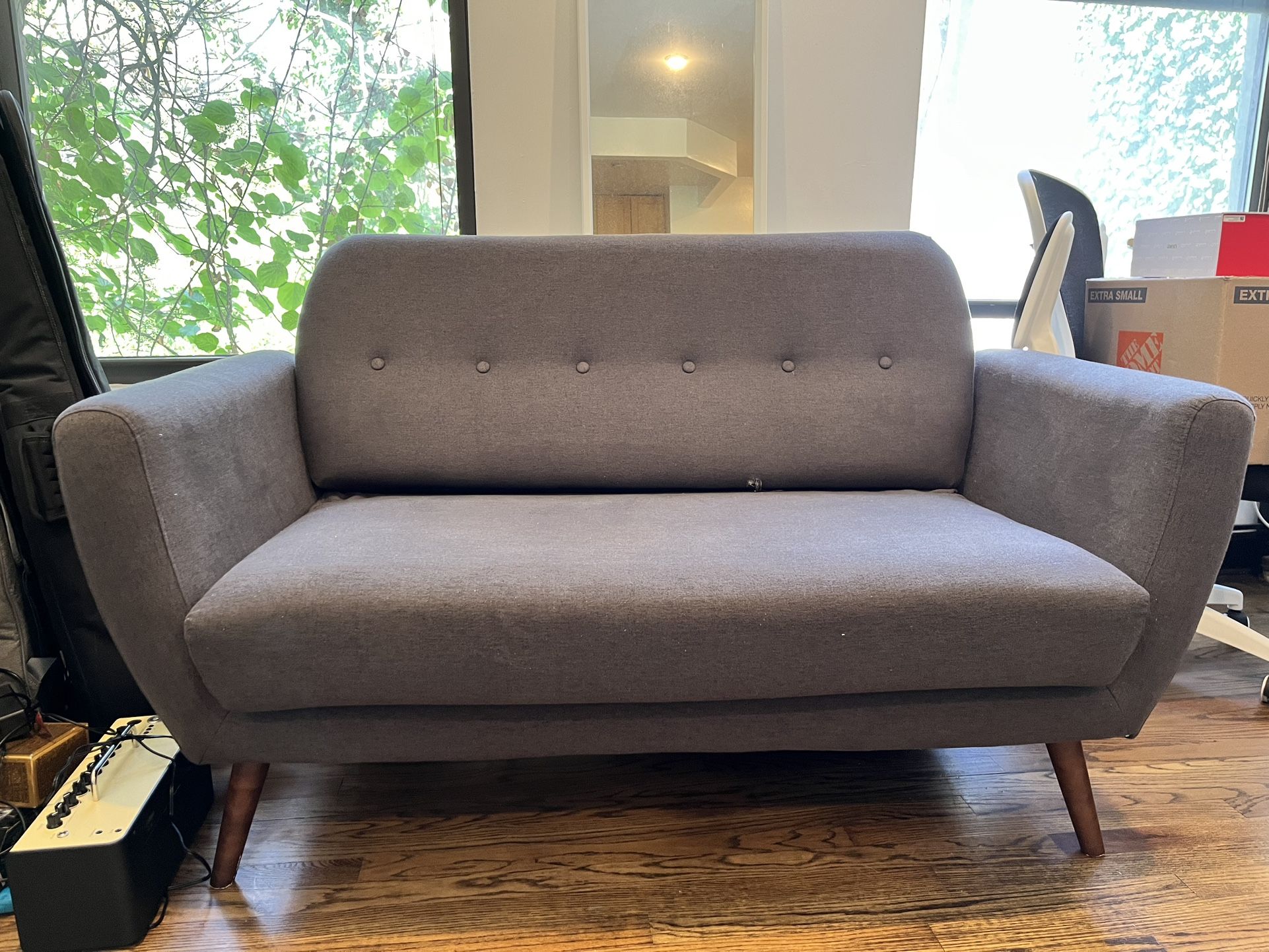 Grey Loveseat
