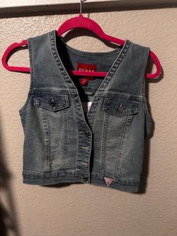 NWT Guess Evii Denim Vest
