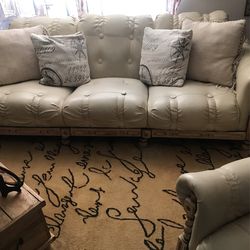 Free Leather Couch And Chair