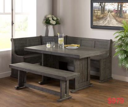 Breakfast Nook Dining Table Set 