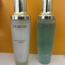 D’OR 24k exfoliating pearl cleanser / hydra fresh toner