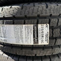 235/65R16 10 ply  4 new tires cooper Discoverer HT3