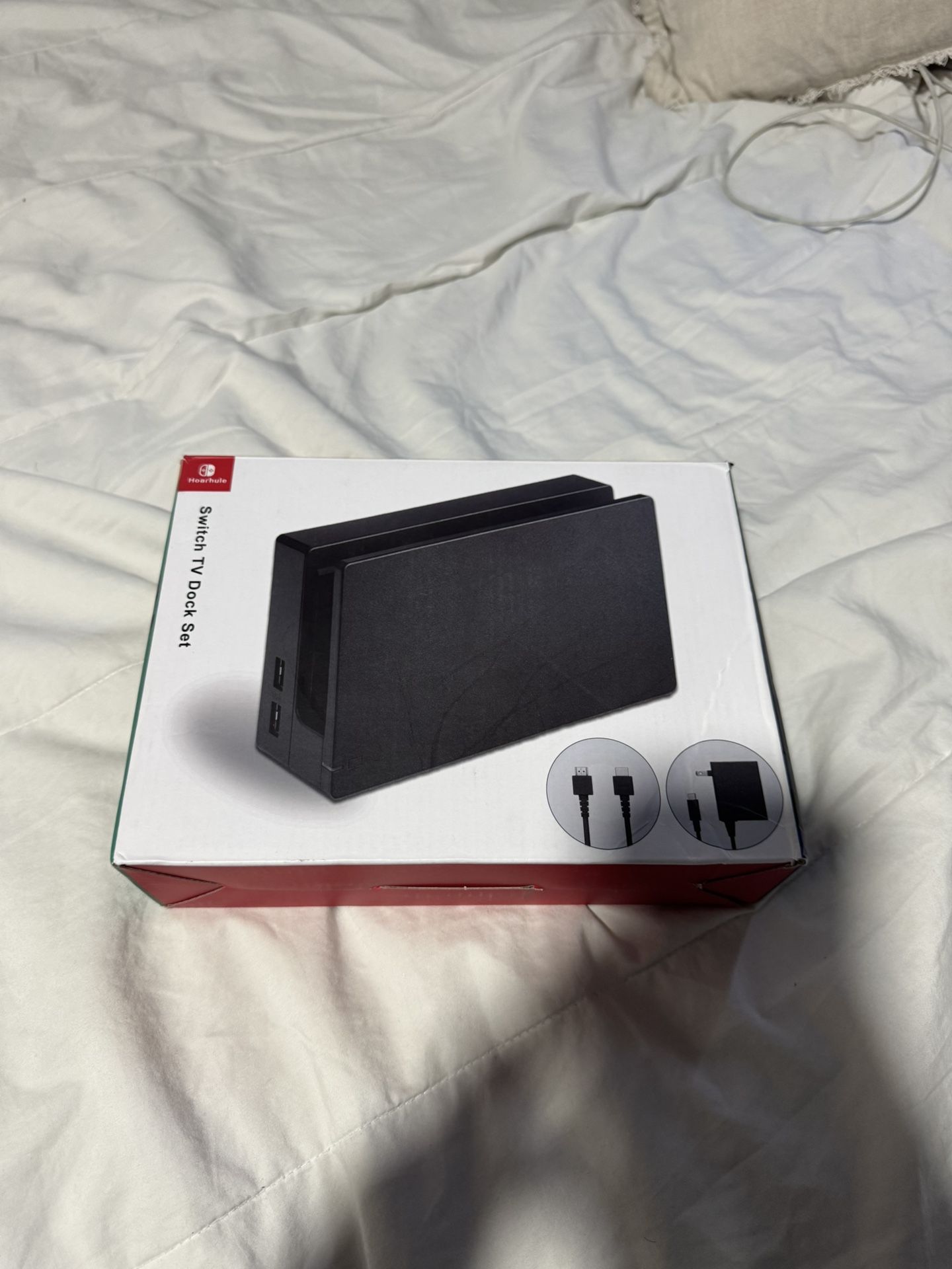 TV Dock Station for Switch - 3 in 1 TV Base Replacement Docking Station Set with Original IC Module, Charger, HDMI Cable Accessories for Switch Consol