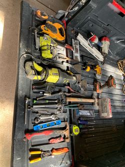 Mixed Tool Lot – Ryobi, DeWalt, Ridgid & More