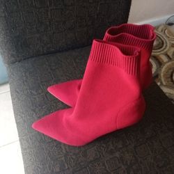 Red Aldo Boots Size 8.5