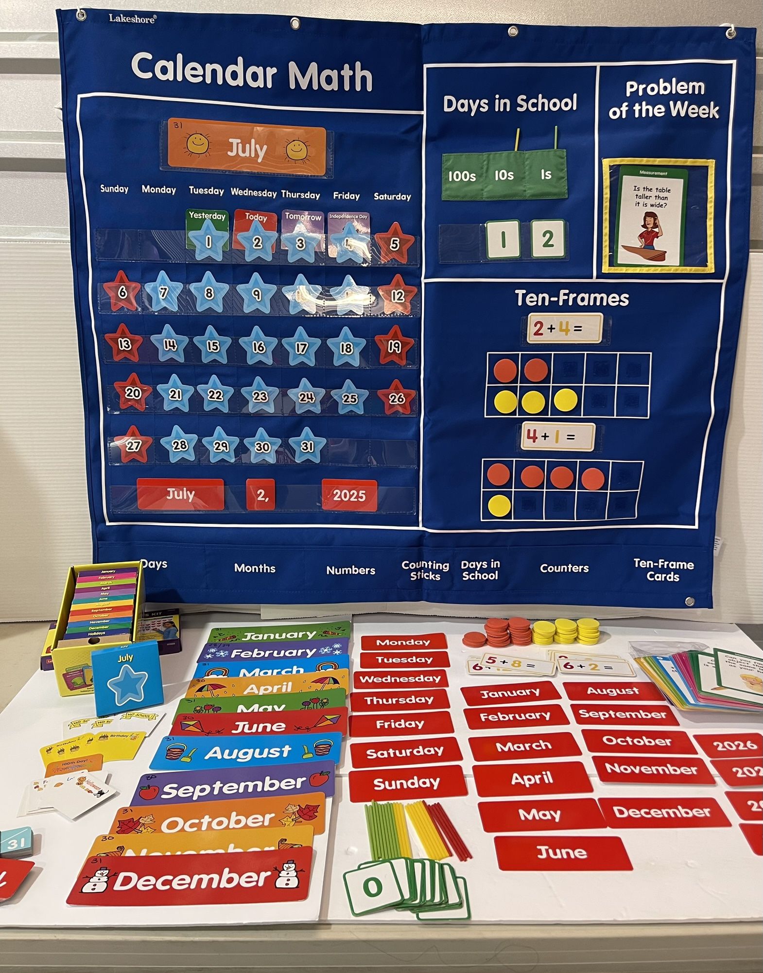 Classroom Calendar Math Pocket Chart