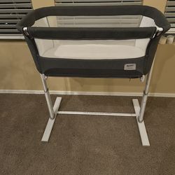 RONBEI Baby Bassinet Crib Bedside Sleeper, Asjustable Bedside Bassinet for Newborn Baby