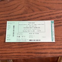 Foreigner Concert Ticket