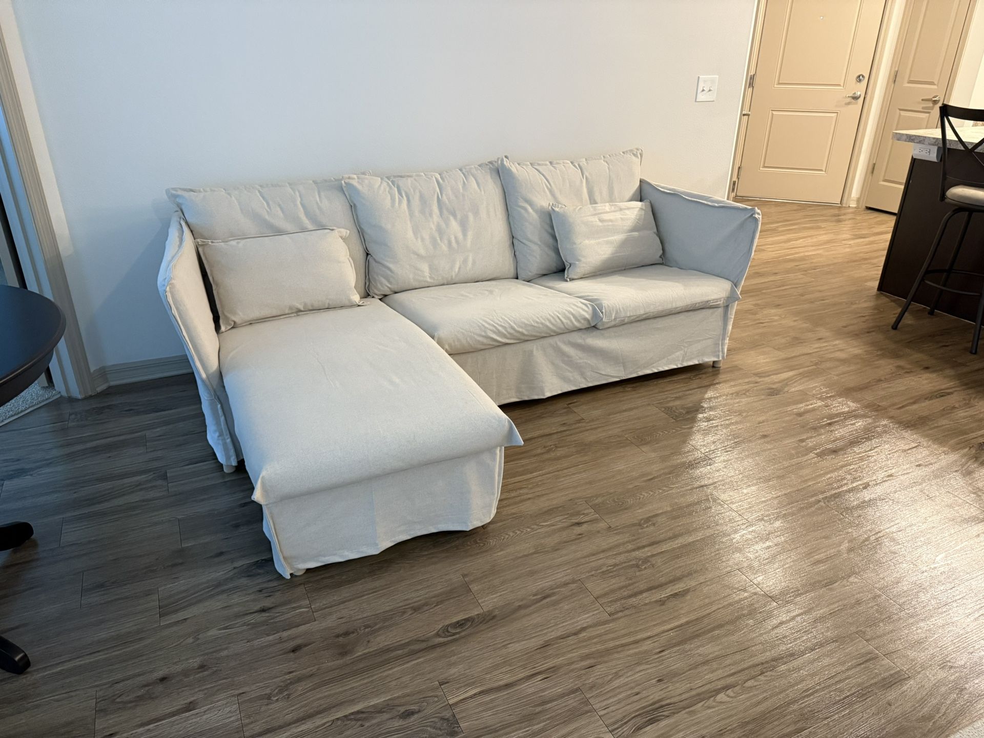 Ikea Sofa with Chaise (BACKSÄLEN)