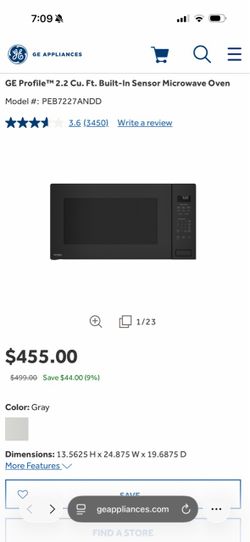 GE Profile Microwave (SELLING ASAP!)