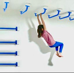 17 Inch 6 Pieces Blue Metal Safety Handles for Outdoor Playground - Playset Accessories Handles, Swing Sets Attachment Grab Bars, Kids Retails $59.99